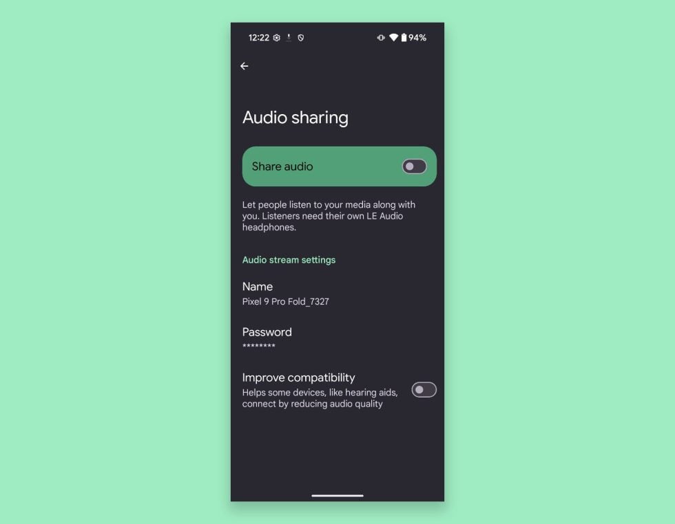 Audio sharing