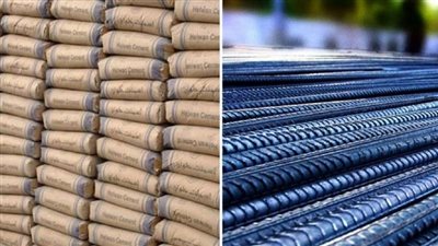 ارتفاع أسعار الحديد 2,900 جنيه وانخفاض الأسمنت 293 جنيهًا