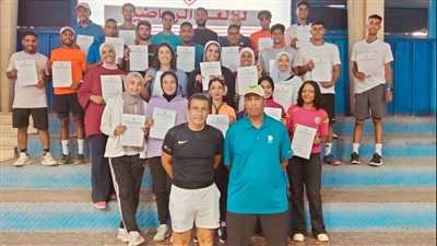 الزمالك يختتم الدورة التدريبية للتنس الأرضي بمقر النادي