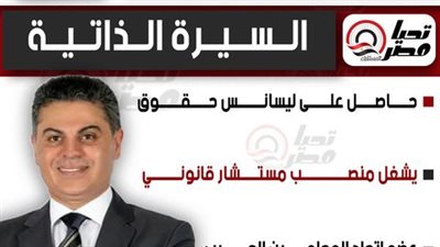 تحيا مصر ينشر السيرة الذاتية للنائب مجدي البري عضو مجلس الشيوخ 2025 بالنظام الفردي عن الغربية