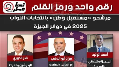 مرشحو «مستقبل وطن» يتقدمون بأوراق ترشحهم لانتخابات مجلس النواب بمحافظة الجيزة