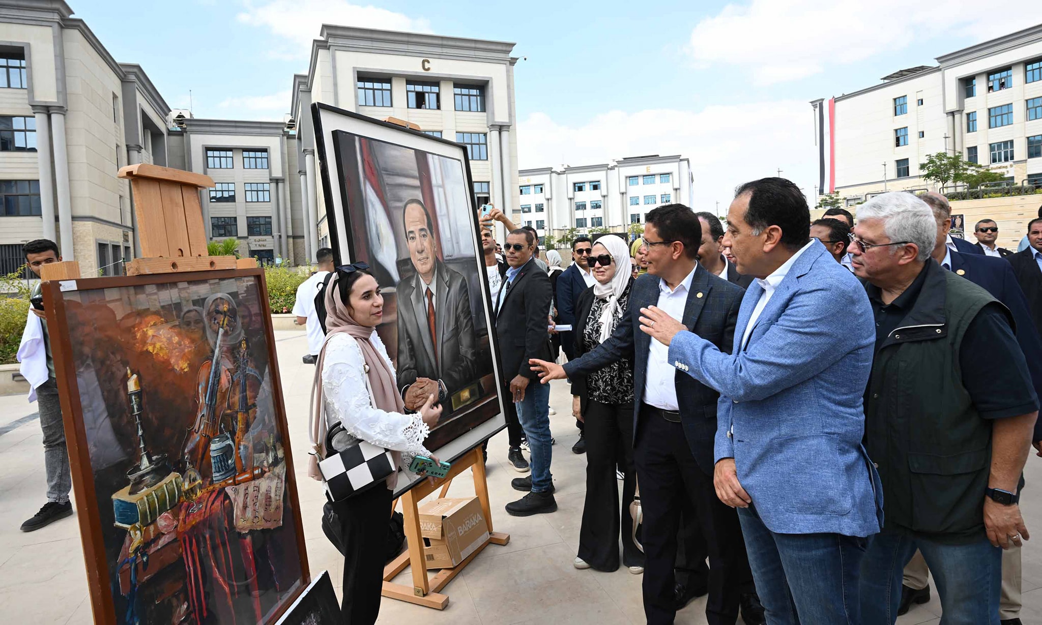 May be art of one or more people and text