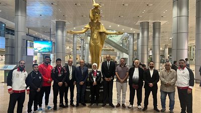 استقبال أبطال رفع الأثقال بعد حصد 6 ميداليات في بطولة العالم