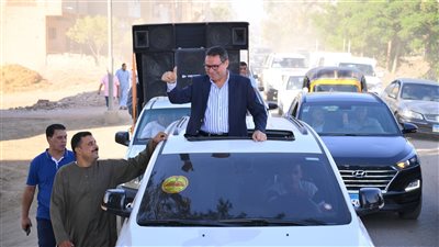 مسيرات شعبية بالدقهلية احتفالا بترشح النائب هشام الحصري ضمن القائمة الوطنية