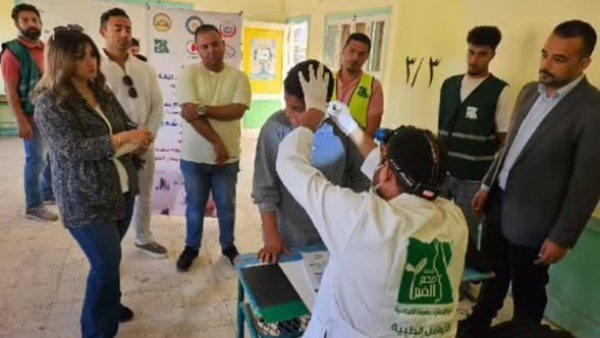 قافلة طبية لـ طلاب مدارس مطروح