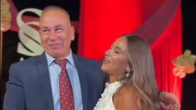 إبراهيم حسن يحتفل بخطوبة ابنته سارة وسط أجواء عائلية رائعة