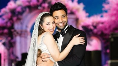 شيماء سيف وروجينا ومصطفى كامل.. كل النجوم في زفاف أحمد جمال وفرح الموجي