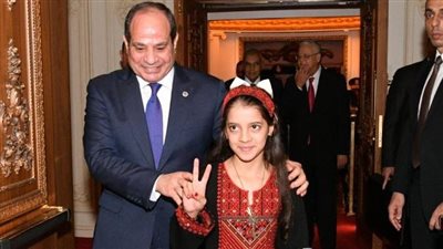 أحلى شعور في حياتي.. أول تعليق للطفلة الفلسطينية ريتاج بعد لقائها السيسي