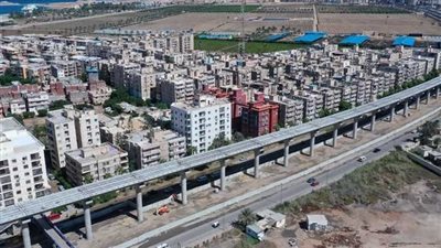 شاهد بالصور.. أول لقطات جوية لمترو الإسكندرية الجديد