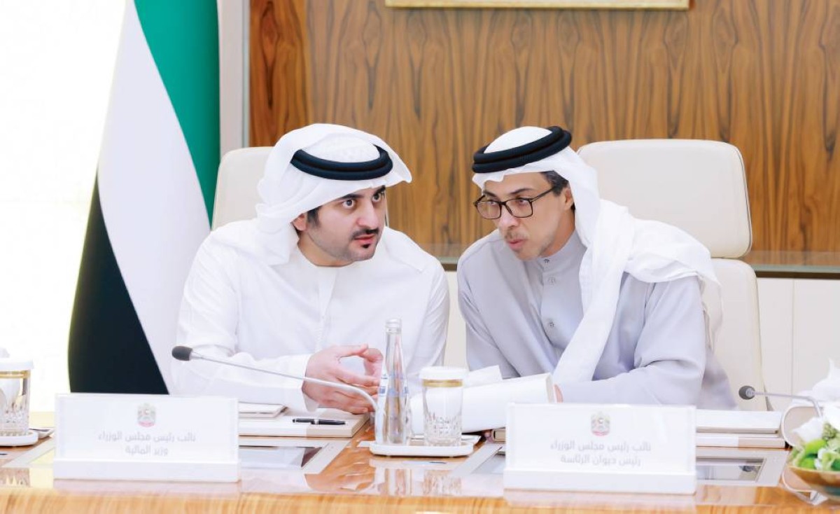 منصور بن زايد ومكتوم بن محمد