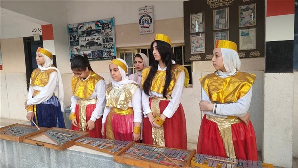 بالزي الفرعوني.. مدارس كفر الشيخ تحتفي بالمتحف المصري الكبير