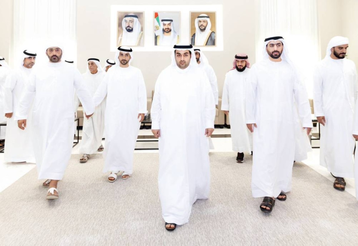 راشد ومكتوم الشرقي يقدمان واجب العزاء في وفاة مراد البلوشي