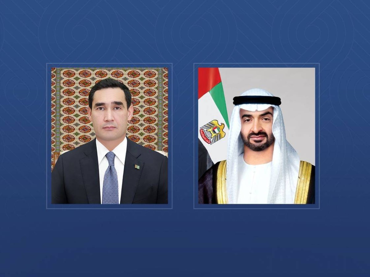محمد بن زايد يهنئ رئيس تركمانستان بمرور 30 عاماً على العلاقات الدبلوماسية