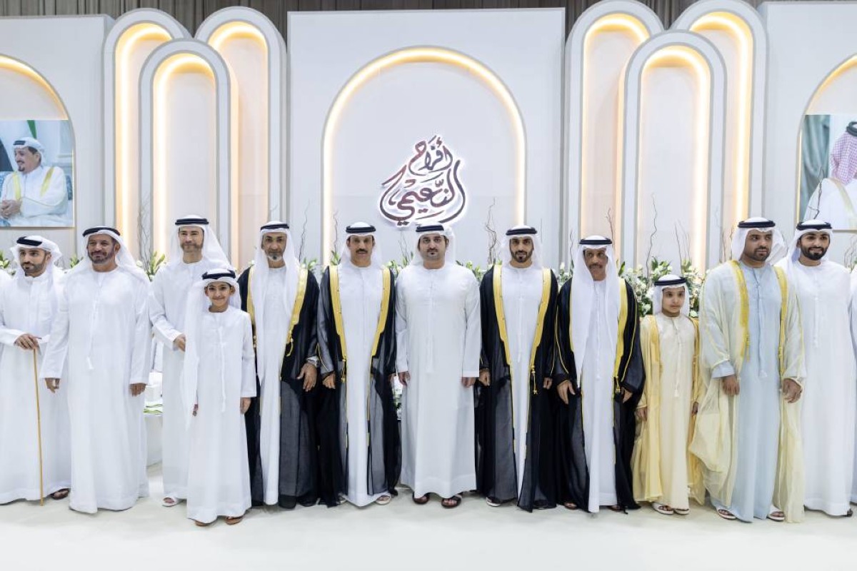 مكتوم بن محمد يحضر أفراح النعيمي