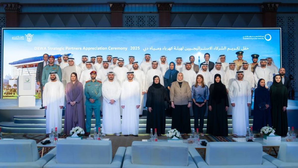 سعيد الطاير يكرّم الشركاء الاستراتيجيين لهيئة كهرباء ومياه دبي