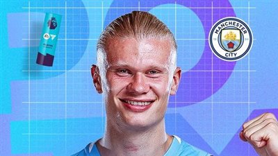 إيرلينج هالاند لاعب مانشستر سيتي يحقق جائزة لاعب شهر سبتمبر في الدوري الإنجليزي الممتاز