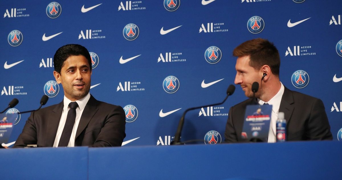 ناصر الخليفي رئيس باريس سان جيرمان يتجاهل ليونيل ميسي