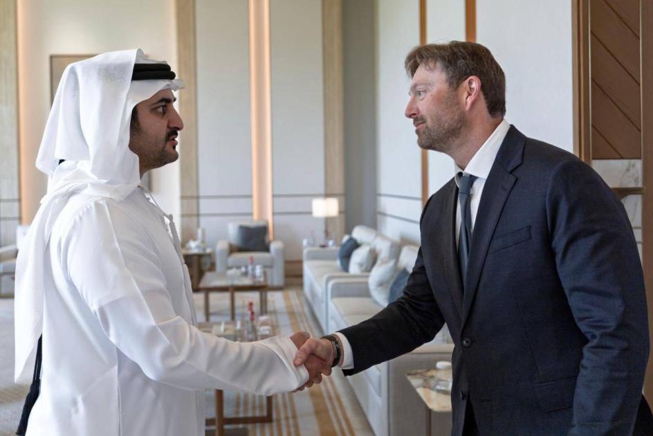 مكتوم بن محمد يناقش مع رئيس منصة PayPal التعاون في أنظمة الدفع الرقمية