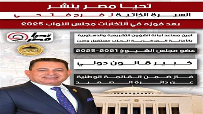 تحيا مصر ينشر السيرة الذاتية لـ فرج فتحي فرج بعد فوزه في انتخابات مجلس النواب 2025