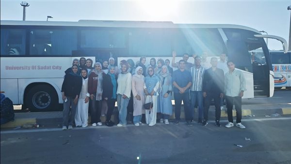 جامعة مدينة السادات تنظم زيارة للمتحف المصري الكبير والأهرامات
