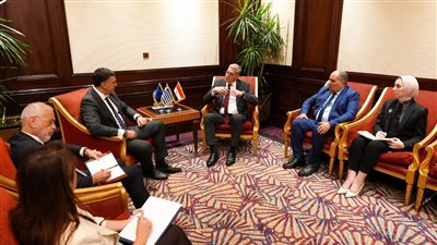 وزير البترول يبحث مع وزير الشؤون البحرية اليوناني التعاون في البنية التحتية للطاقة ونقل الغاز إلى أوروبا