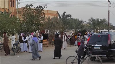 إقبال كثيف وزحام أمام لجنة رأفت الهجان بمحافظة الوادي الجديد في انتخابات النواب 2025