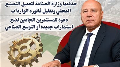 28 فرصة استثمارية واعدة المحددة من وزارة الصناعة لتعميق التصنيع المحلي وتلبية احتياجات السوق