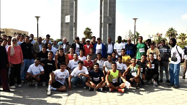 جامعة حلوان تواصل تميزها في الأنشطة الطلابية عبر ماراثون رياضي حاشد يجمع طلابها