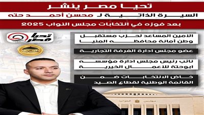 تحيا مصر ينشر السيرة الذاتية لـ عبد المحسن أحمد حته بعد فوزه في انتخابات مجلس النواب 2025