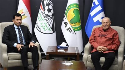 هاني أبوريدة يستقبل وزير الرياضة تنفيذًا لتوجيهات الرئيس السيسي لدعم كرة القدم المصرية