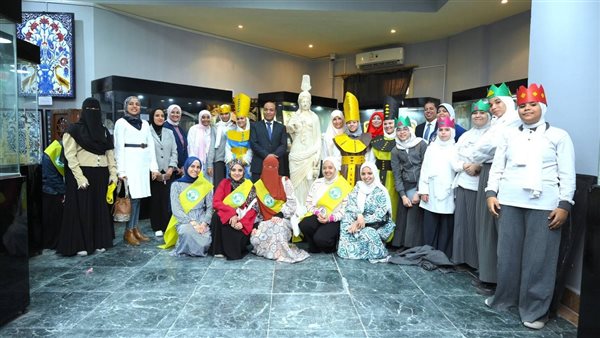 جامعة الفيوم تنظم زيارة لمدارس الدمج للمتحف التعليمي بكلية الآثار