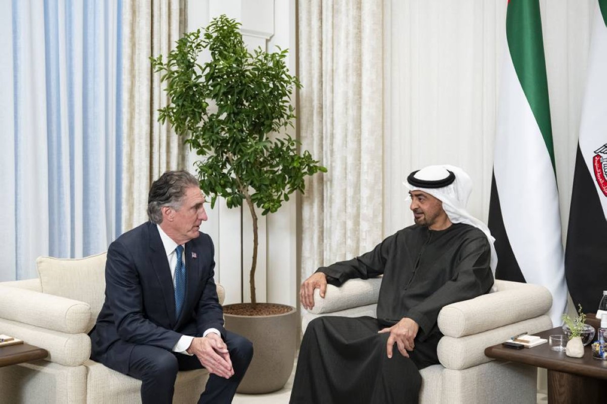 رئيس الدولة يستقبل رئيس المجلس الوطني الأميركي للطاقة