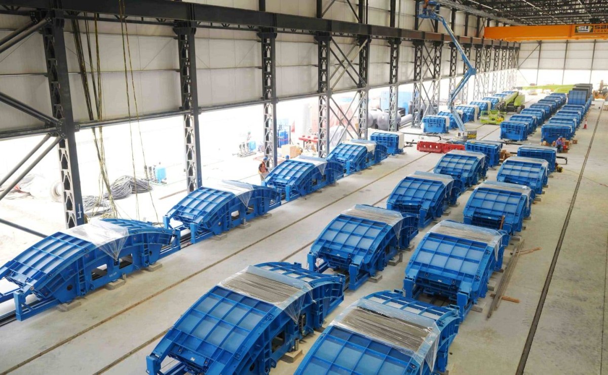 10% نسبة الإنجاز في الخط الأزرق لمترو دبي خلال 5 أشهر