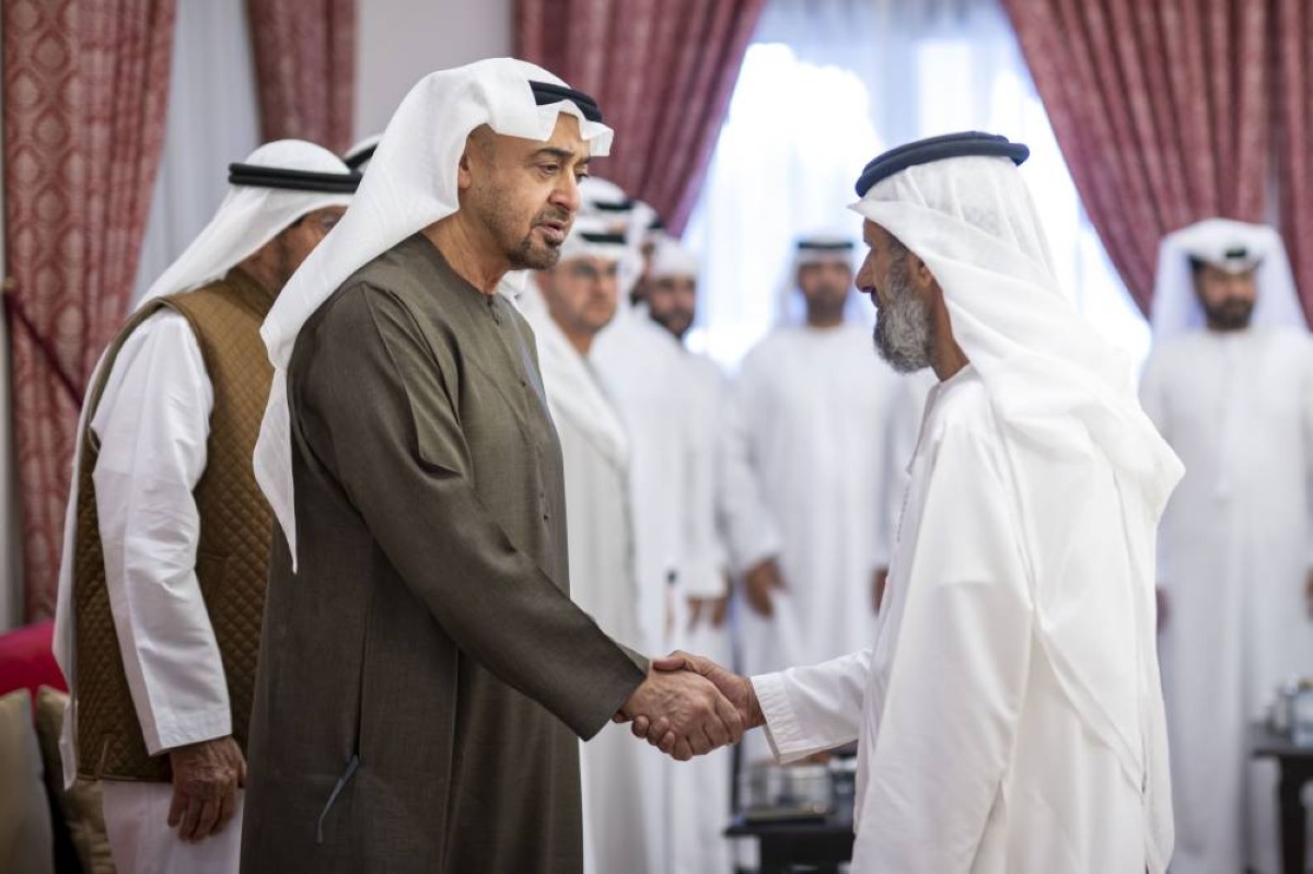 رئيس الدولة يعزي في وفاة والدة عوض سعيد الأحبابي