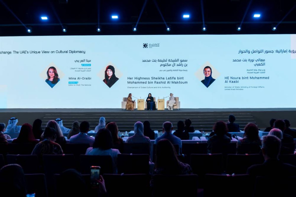 لطيفة بنت محمد ونورة الكعبي تستعرضان “الدبلوماسية الثقافية برؤية إماراتية: جسور التواصل والحوار”