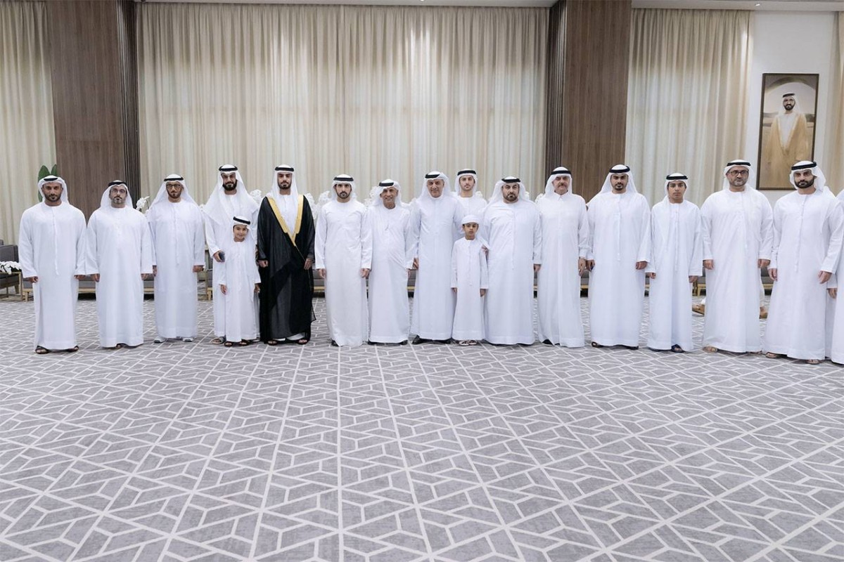 حمدان بن محمد يحضر أفراح عبد الغفار حسين والمري