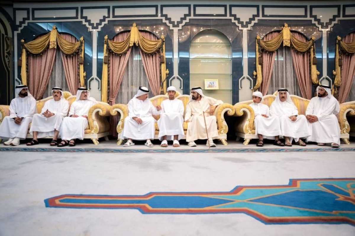 محمد بن راشد يقدّم واجب العزاء في وفاة أسامة الشعفار