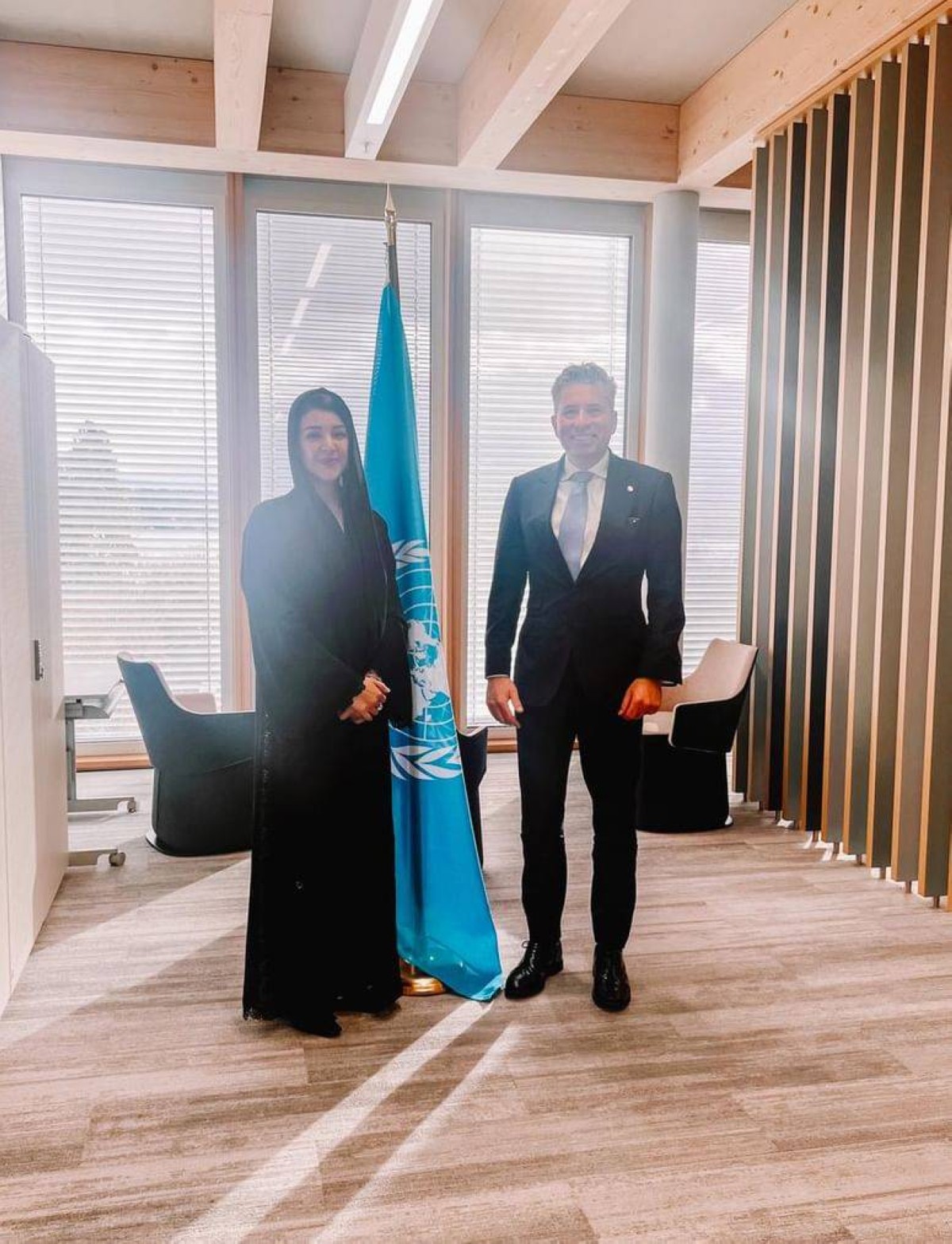 ريم الهاشمي تلتقي توم فليتشر في جنيف