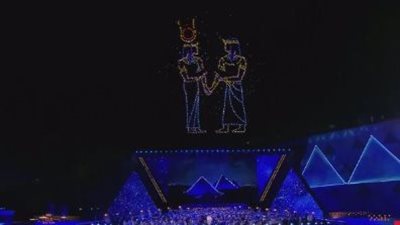 «ملوك الفراعنة يعودون للحياة».. عرض هولوجرام أسطورى يضيء سماء المتحف المصرى الكبير