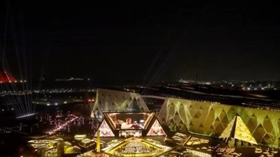 بتقنية الهولوجرام.. الرئيس السيسي يشهد عرضًا مبهرًا لمركب الملك خوفو