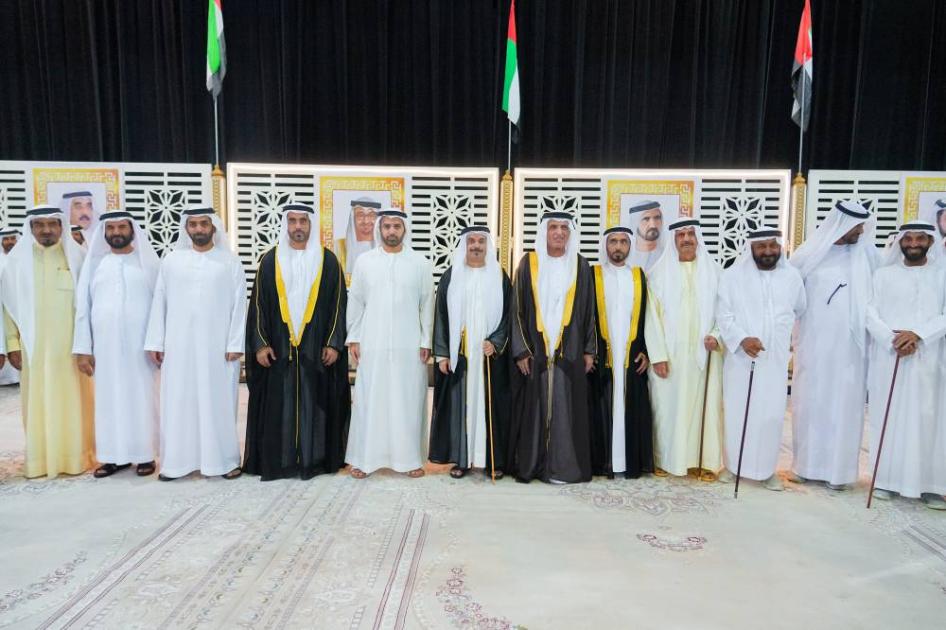 سعود بن صقر وراشد بن سعود يحضران أفراح المعلا في أم القيوين