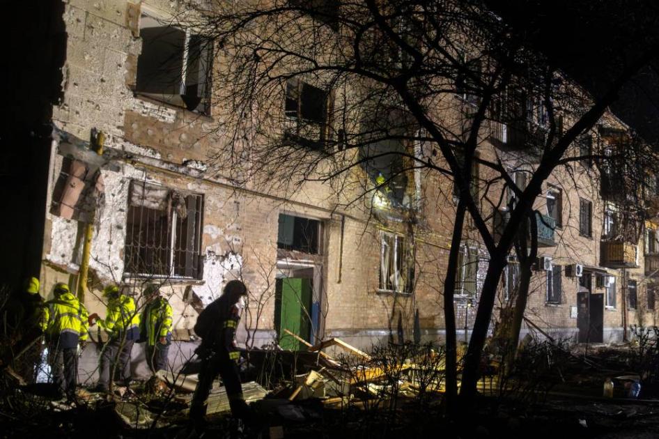 إصابات ودمار واسع إثر هجوم روسي على كييف