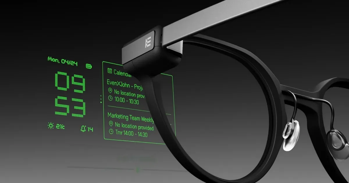 إطلاق نظارة Even G2 بشاشة مدمجة متطورة وخاتم ذكي للتحكم