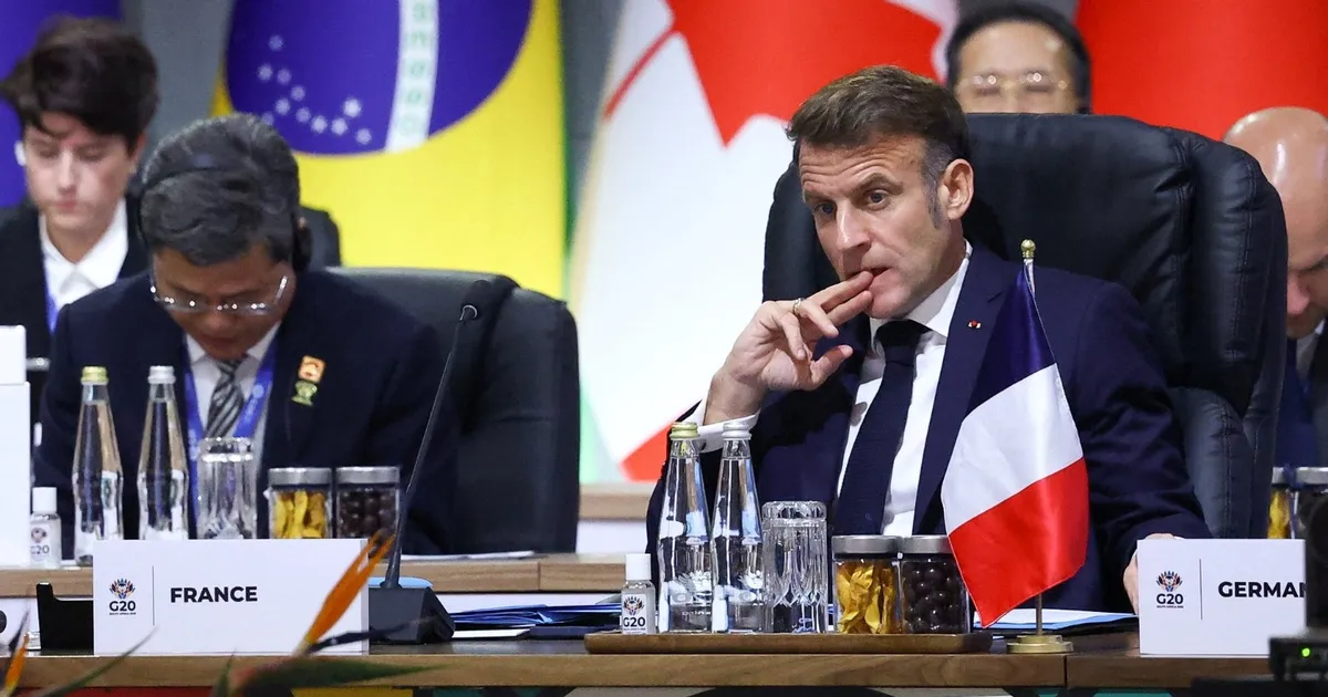 ماكرون يحذر من اقتراب نهاية مجموعة العشرين: نكافح للاتفاق