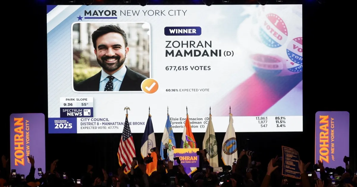 زهران ممداني يفوز بانتخابات عمدة مدينة نيويورك