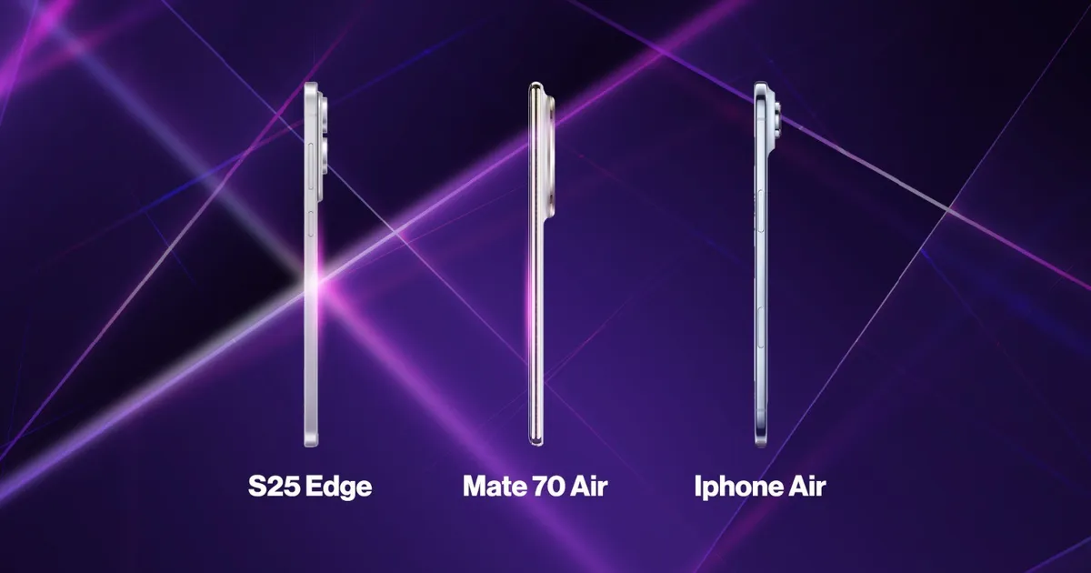 سباق على الهواتف النحيفة بين هواوي وسامسونج وأبل أيها أفضل