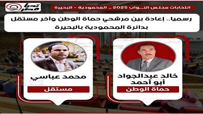 رسميا.. إعادة بين مرشح حماة الوطن وآخر مستقل بدائرة المحمودية بالبحيرة