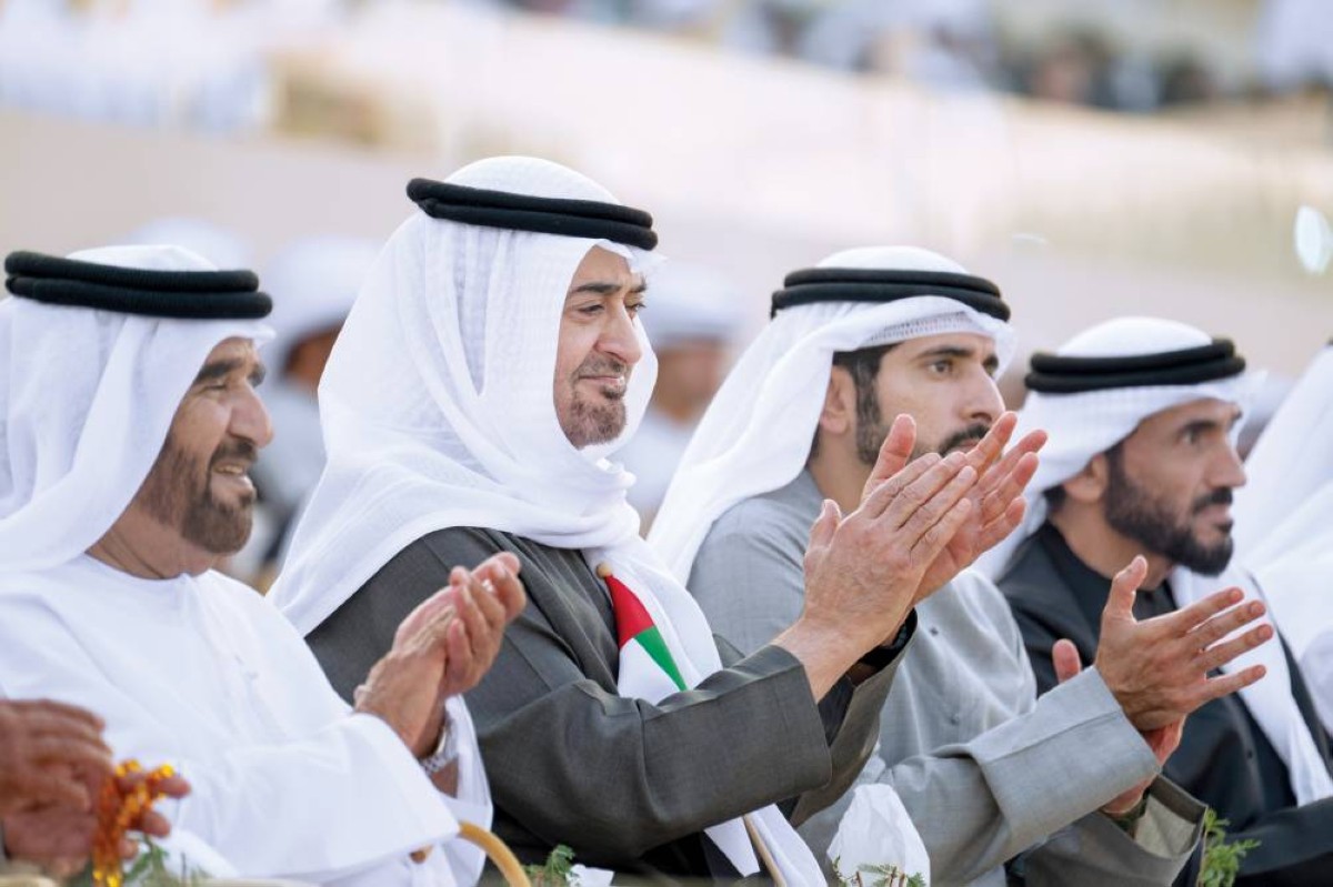  محمد بن زايد وحمدان بن محمد وسيف بن محمد آل نهيان ونهيان بن زايد 