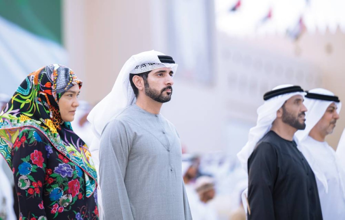  حمدان بن محمد ونهيان وعمر بن زايد 