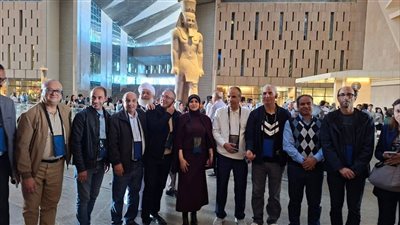 أعضاء المجلس التنفيذي للألكسو يزورون المتحف المصري الكبير ويثنون على التصميم الثقافي الفريد